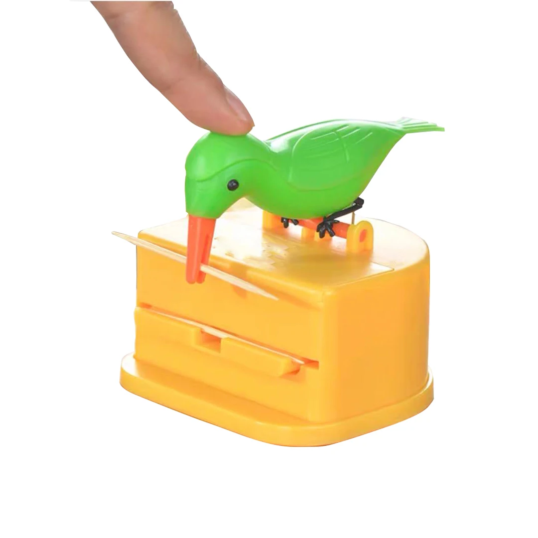 Factory customized  plastic creativity toothpick holder cartoon automatic toothpick box