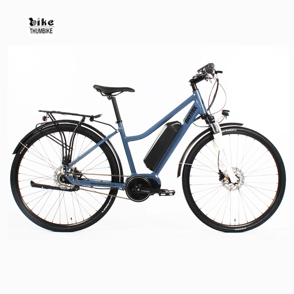 250W 36V  China Factory 9 speed electric city bike adult mid belt drive ebike