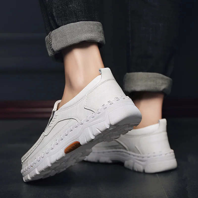 
wholesale Latest Design Fashion Italian Man Leather Shoe Casual Driving Shoes 