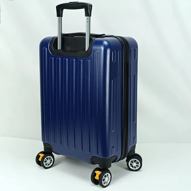 Qideming Hot selling PC  Luggage Bags With Computer Compartment Front Open Laptop Pocket USB Charging Port Travel Suitcase