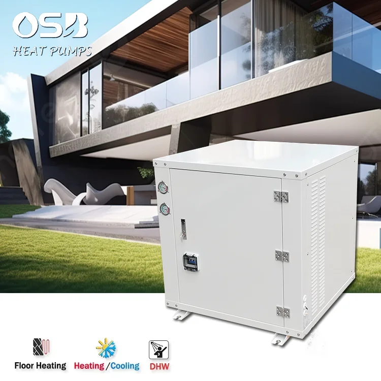 R290 R32 R410A geo thermal heat pump complete system water source dc inverter geothermal heat pump wifi water heating cooling