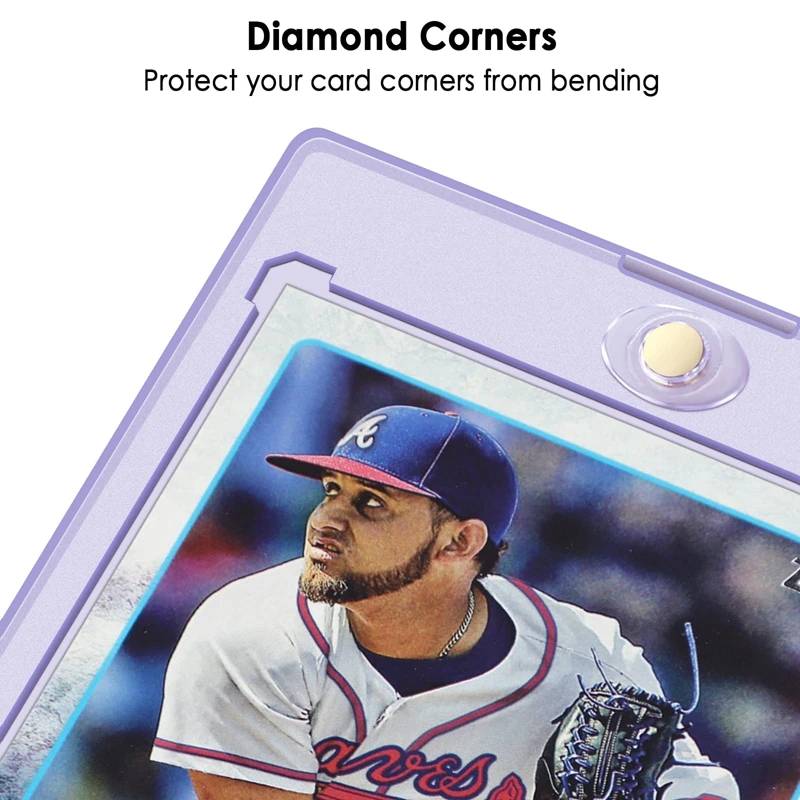 High Quality UV Protection 35 pt Baseball Card Holder Magnetic Top Loaders Acrylic Card Sleeves Magnetic Card Holder Case