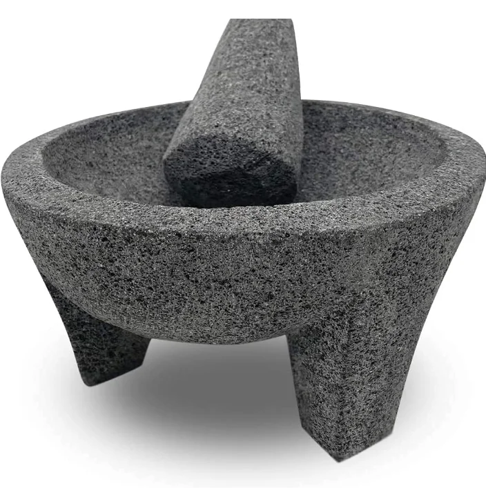 Mortar and Pestle Set Mixing Bowls Garlic Mincer,Pill Crusher and Spice Grinder