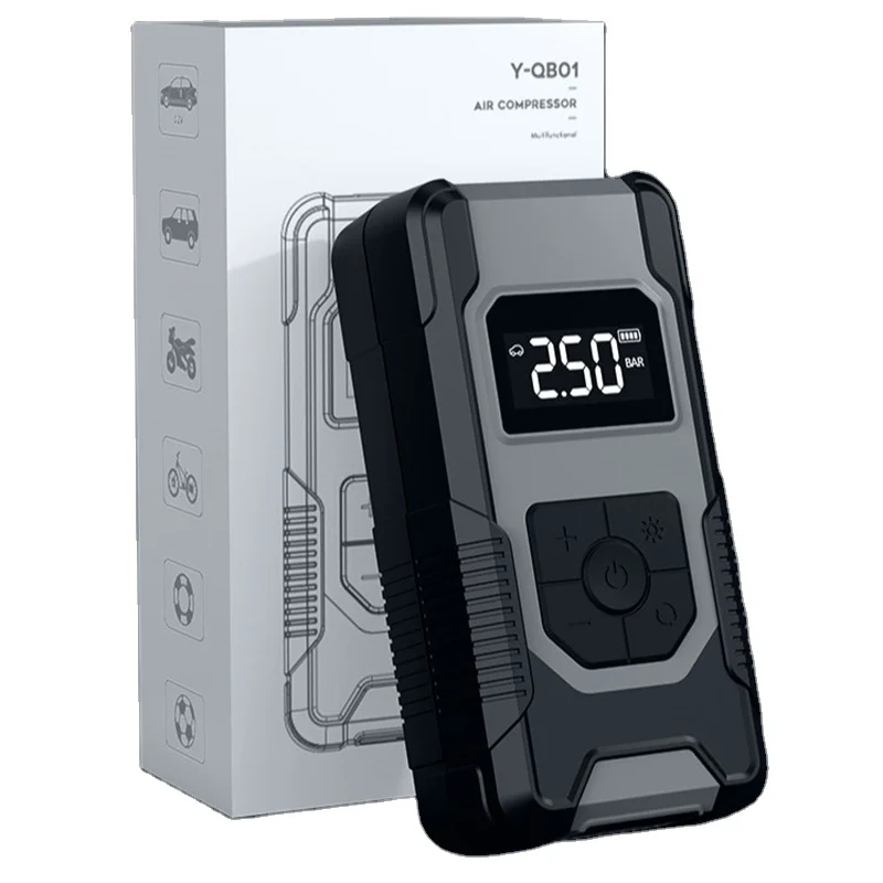 Digital Display Portable Car Tire Wireless Handheld Inflation Car Tyre Pump Car Air Tire Pump Inflator Compressor Digital