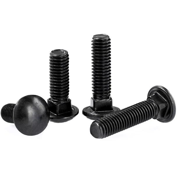 Fasteners factory Quality Grade 8.8 M6 M8 Steel Din603 Oval black Carriage Bolt Cup head square neck bolt