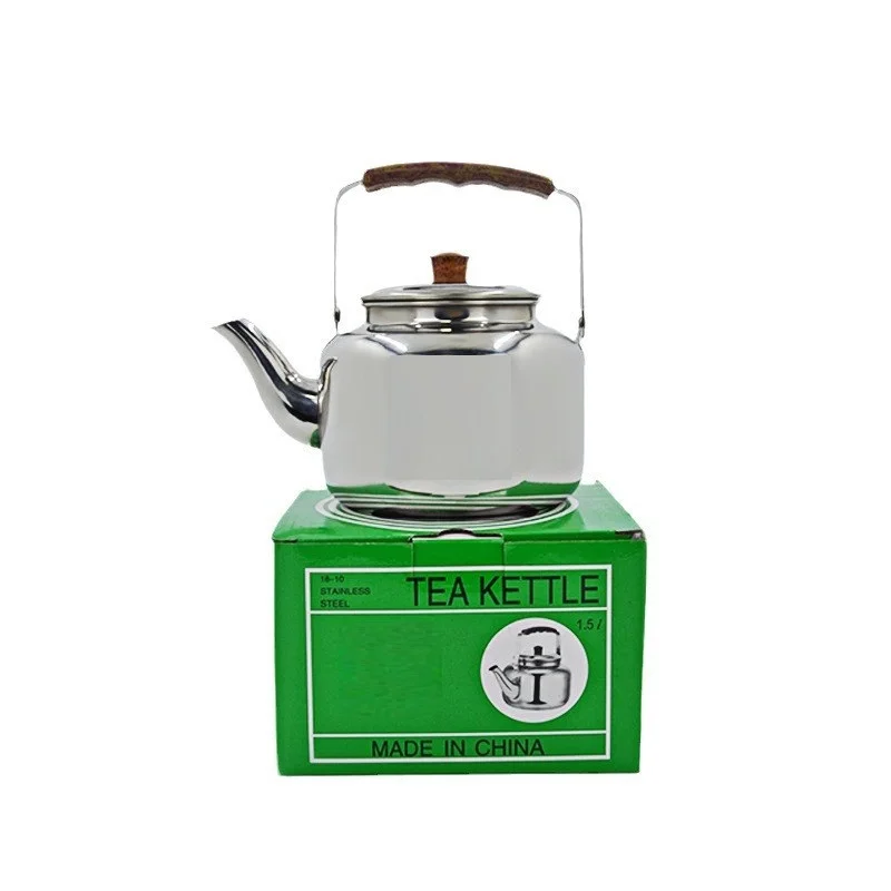 Household Stainless Steel Kettle Wholesale Hotel Retro Style Restaurant Kettle Gas Stove Universal Kettle
