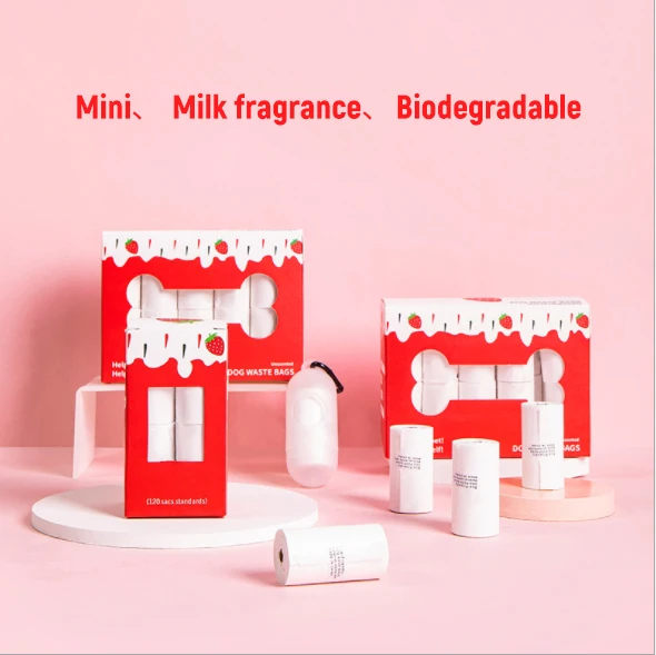 Lavender friendly dog poop bag set biodegradable earth rated pet poop bag