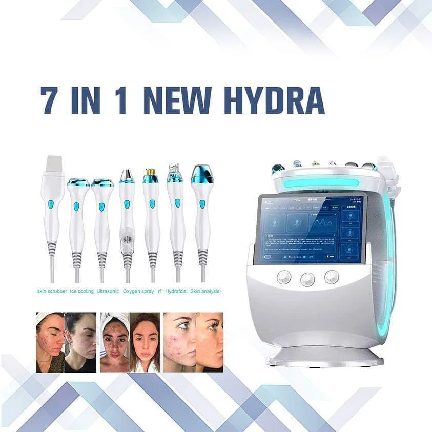 7 In 1 Microdermabrasion Machine Smart Ice Blue Hydra Dermabrasion Peeling Machine