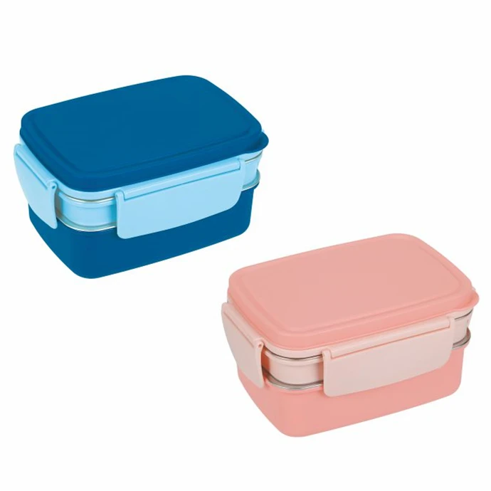 1.6L lunch box for kids 3 layers leakproof compartment food container 304 stainless steel bento box