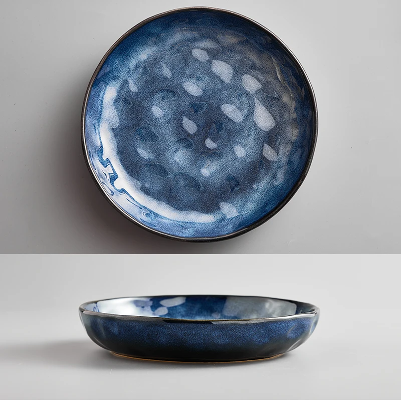 Japanese Style Crude Pottery Handmade Pottery Creative dinnerware sets Restoring Ancient Ways Ceramic tableware