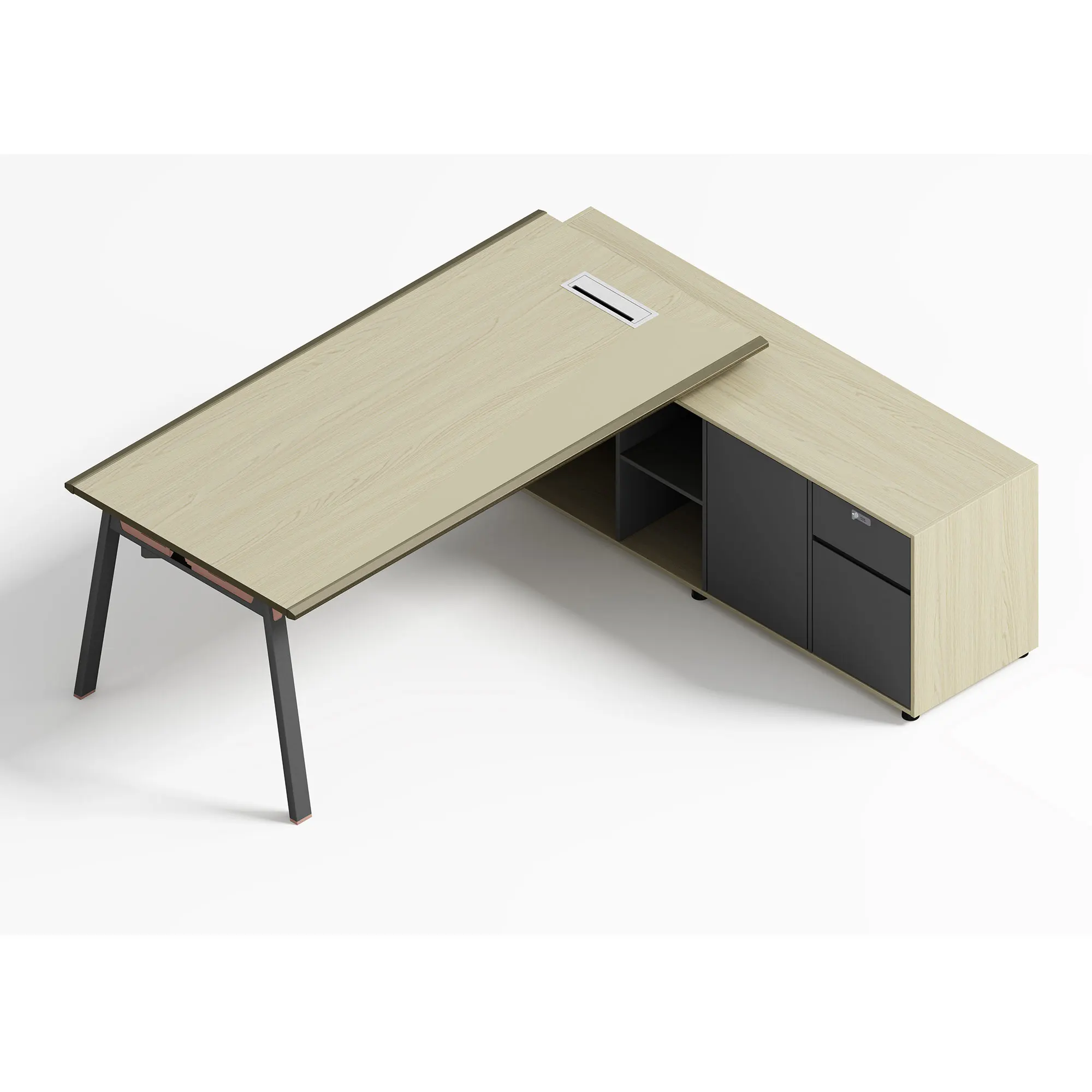 NEWRGY oem odm meubles de bureau office furniture u shaped wood minimalist premium luxury desk parted office furniture