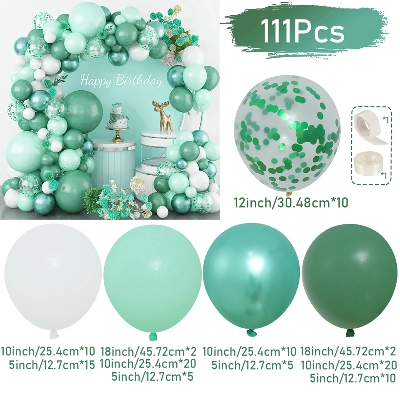 Macarons Blue Green Purple color Balloon Garland Arch 5 10 12 18 Inch Balloons Different Size Party Decoration Wedding Birthday