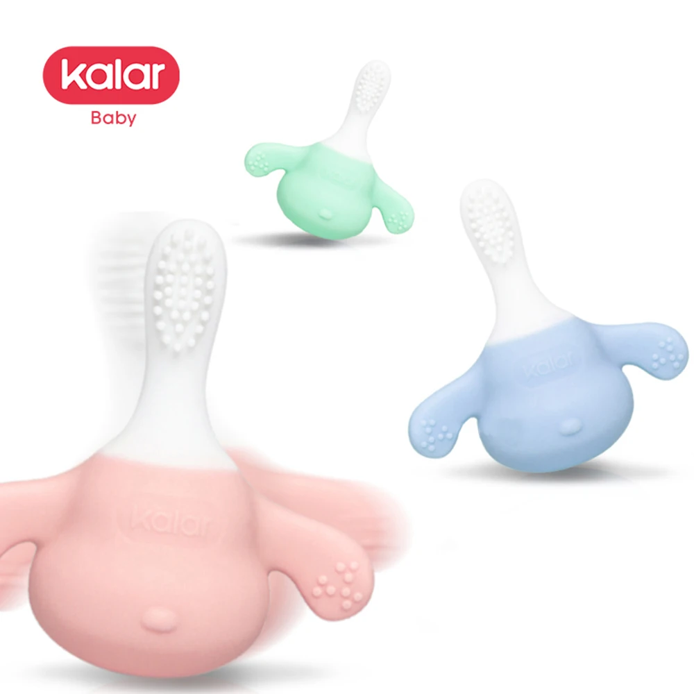 
Kalar baby teether silicon tooth molar rod training tooth brush teething toy soft molar rod for baby infant toddler kids 