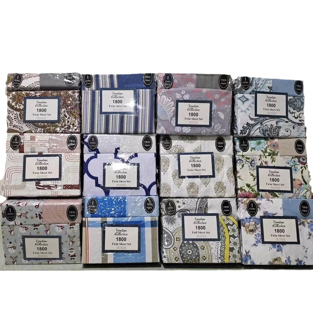 Queen Sheet Set - Hotel Luxury 1800 Bedding Sheets Top 10 6PCS Luxury Bed Sheets Manufacturers In China