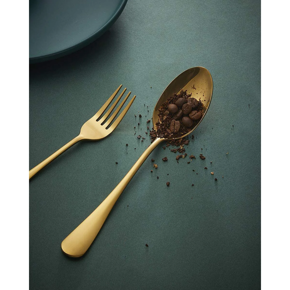 Wholesale 5 pieces kitchen party wedding dinner gold cutlery silver stainless steel cutlery spoon fork knives