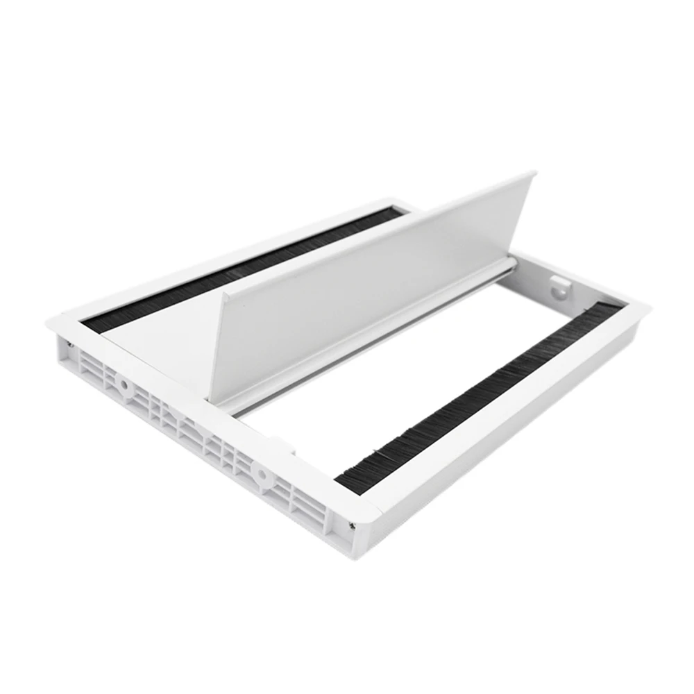 Double Side Open Conference Desk Wire Orgnazation Box Conference Table Aluminum Alloy Cable Management cable cover