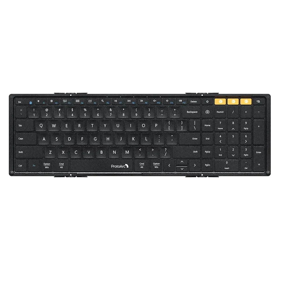 ProtoArc XK01 Tablet Usb Portable 3-speed Folding Bluetooth Mini Keyboards Wireless Keyboard With Touch Pad