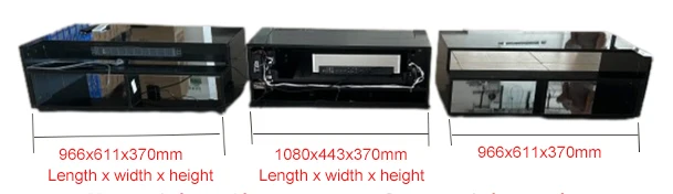 120inch ALR Floor Rising motorized screen Combo Automatic TV Cabinet for UST laser projector