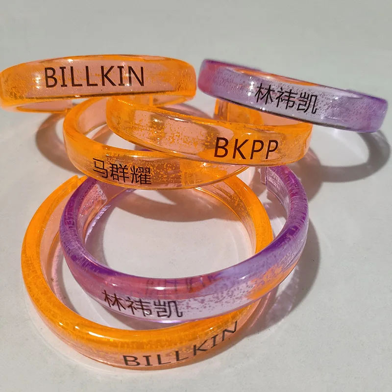 Hot Sale Custom Logo Flashing Wristband Light up Led Bracelet With Led Light