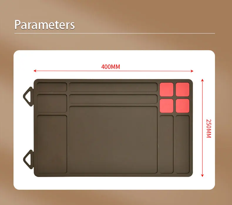 Repair Toolkit Pad With Magnetic Area For Watch, Phone Other Electronic Products