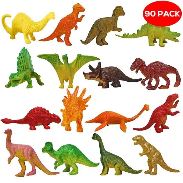 Assorted Vinyl Plastic Figure Toys Promotional Gift Mini Dinosaur Toy Set for Dino Party Favor Supplies Birthday
