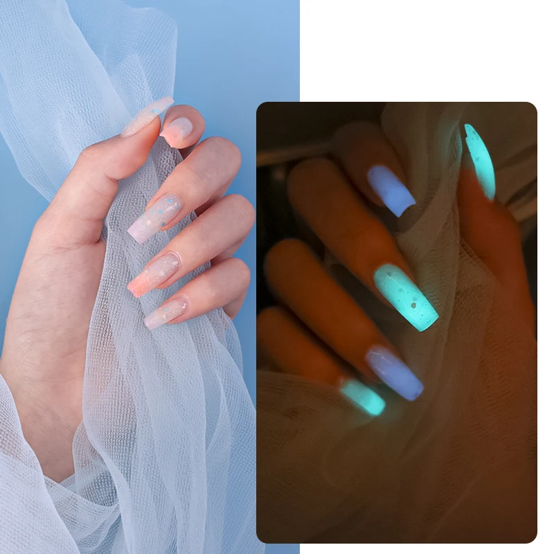 42 Colors Acrygel Temperature changing  UV Gel Poli Acrylic Poligel Nail Extension Luminous glow in the dark Poly Gel