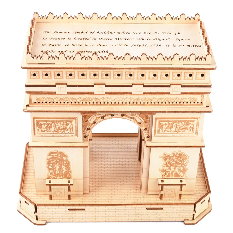 Scorpion Fighter Toys Plane Craft Model Basswood Material Wooden Puzzle 3D Toys Exquisite Gift for Teenage