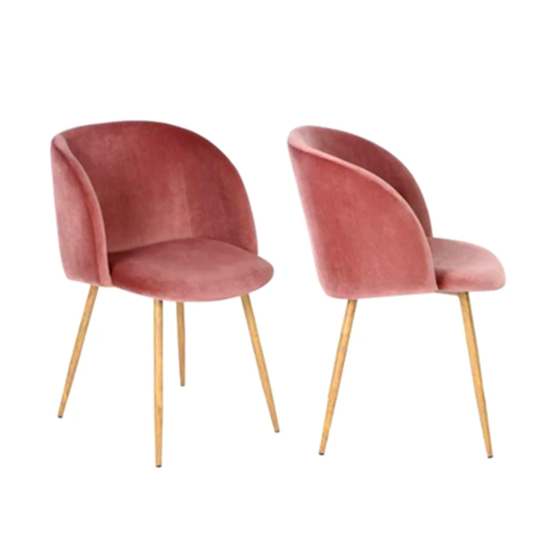 OEM Royal egelent comfortable soft nordic blue velvet dining room chairs home office chair living room chairs with gold legs