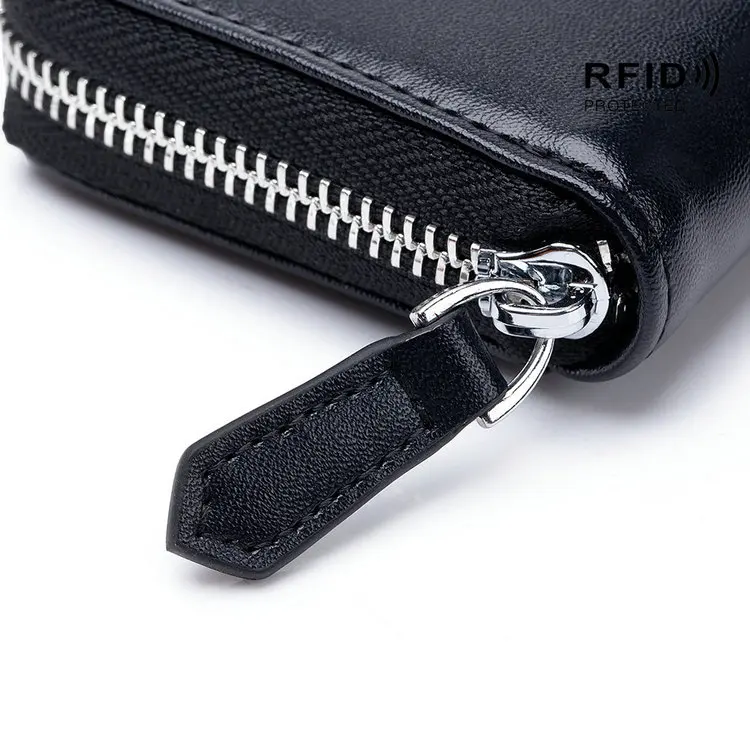 Luxury Genuine Leather Cow Zipper Cute Small Mini Pocket Change Coin Bag Purse Pouch Case Holder For Kid Girl Women
