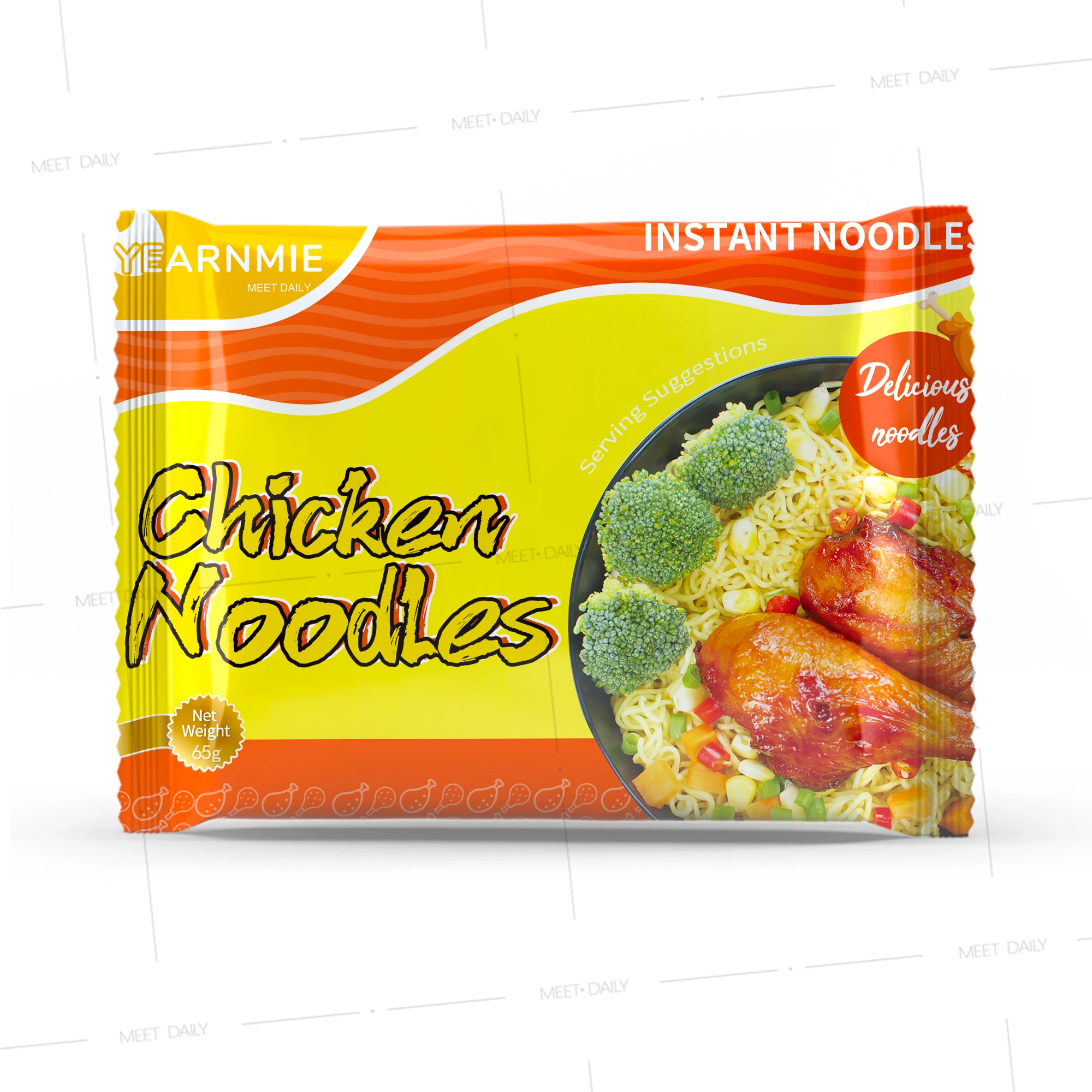 Chinese Wholesale halal haccp Ramen Noodles Factory Price Delicious Soup Spicy INDOMI Flavor Bag Chicken Instant Pasta Noodles