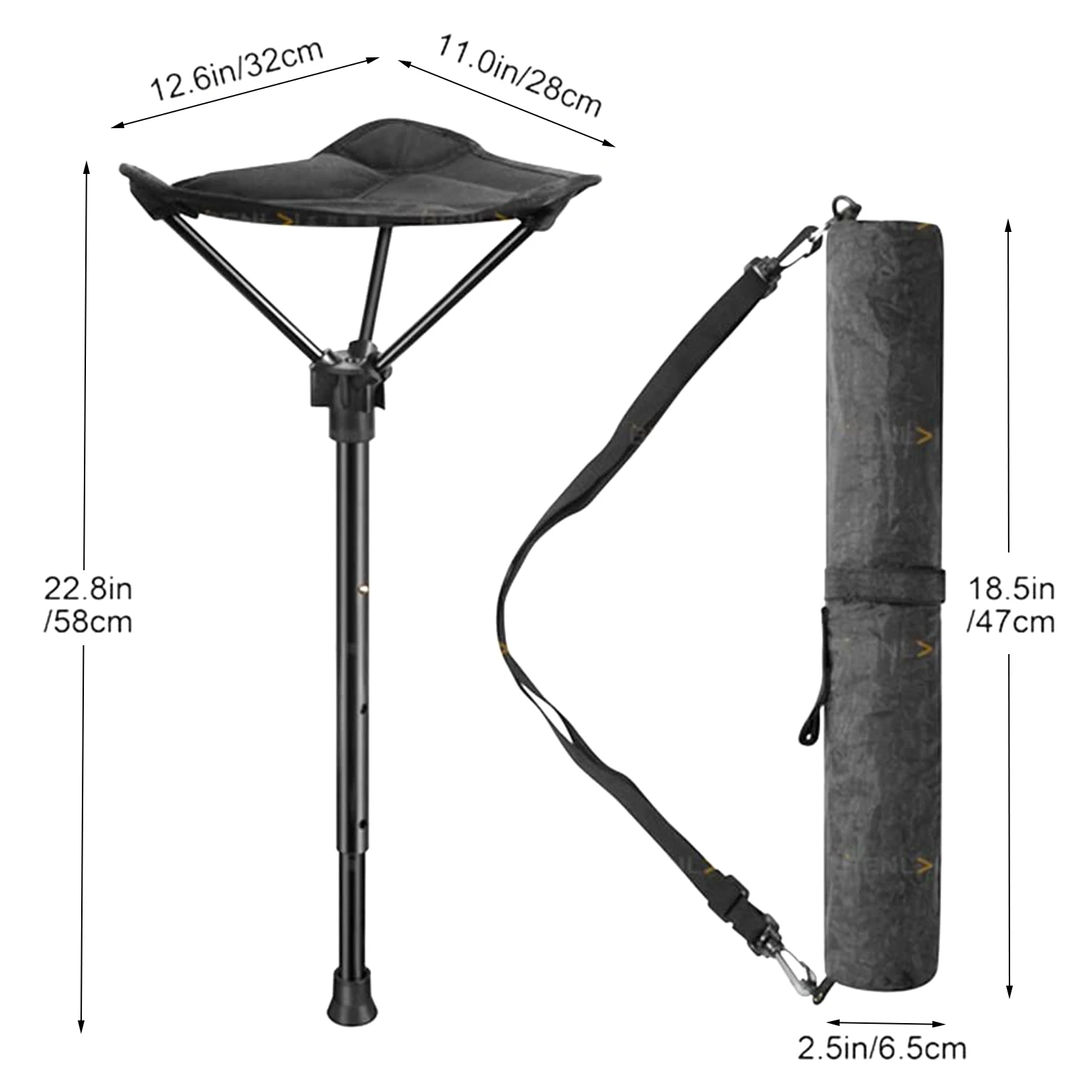 Line up portable rest stool Adjustable Telescopic Folding Stool portable High Single Leg Chair Outdoor Camping Chair