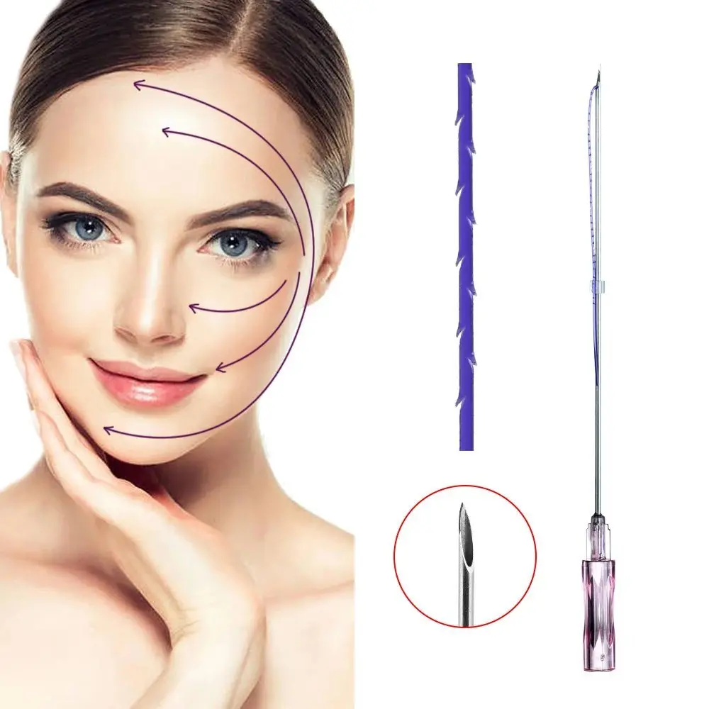 Thread Pdo Fishbone Collagen Face Lifting Thread Hilos Tensores 18g Plla Pcl Pdo Fishbone Thread