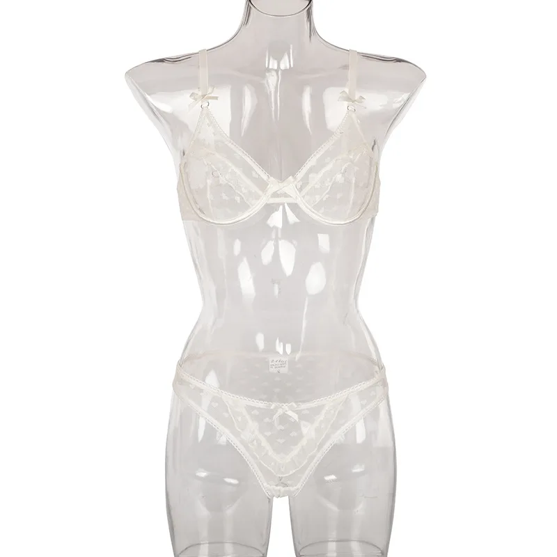 Supplier Wholesale 2 Piece Lingerie Lace See Through Langerie Bodysuit Sexy Lingerie Bra And Panties Sets For Women
