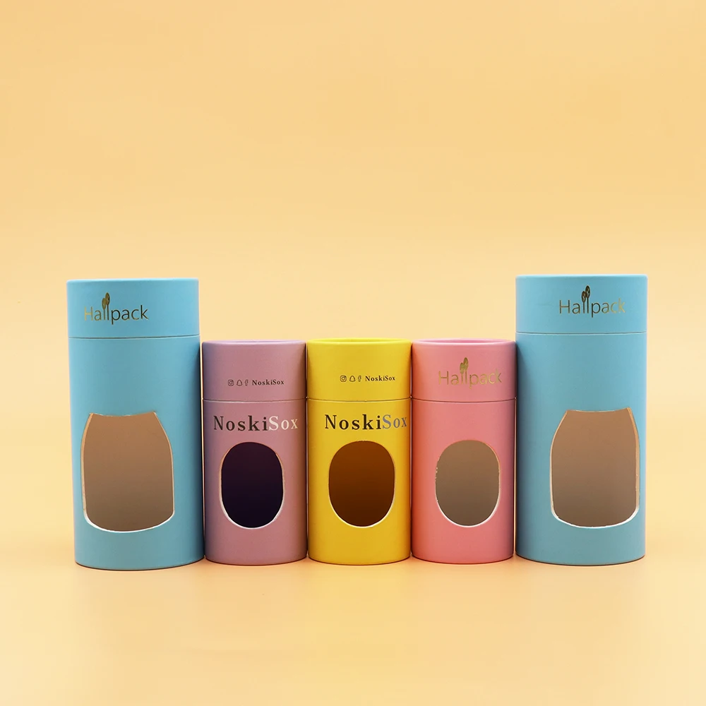 Eco-Friendly Food Grade Cardboard Paper Tube Cylinder Cardboard Canned Oats Breakfast Food Paper Tube With Window