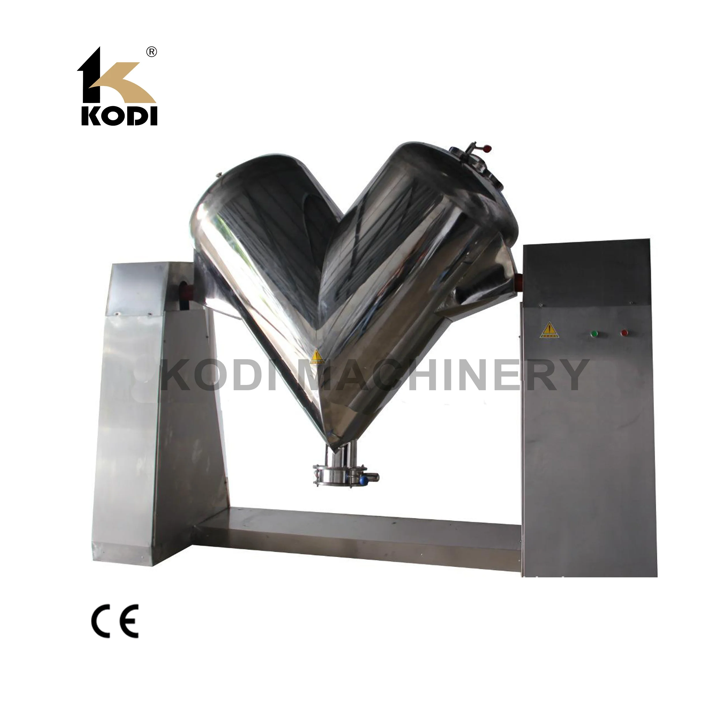 V Shape Stainless Steel Powder Mixer Blender With Forced Stirrer