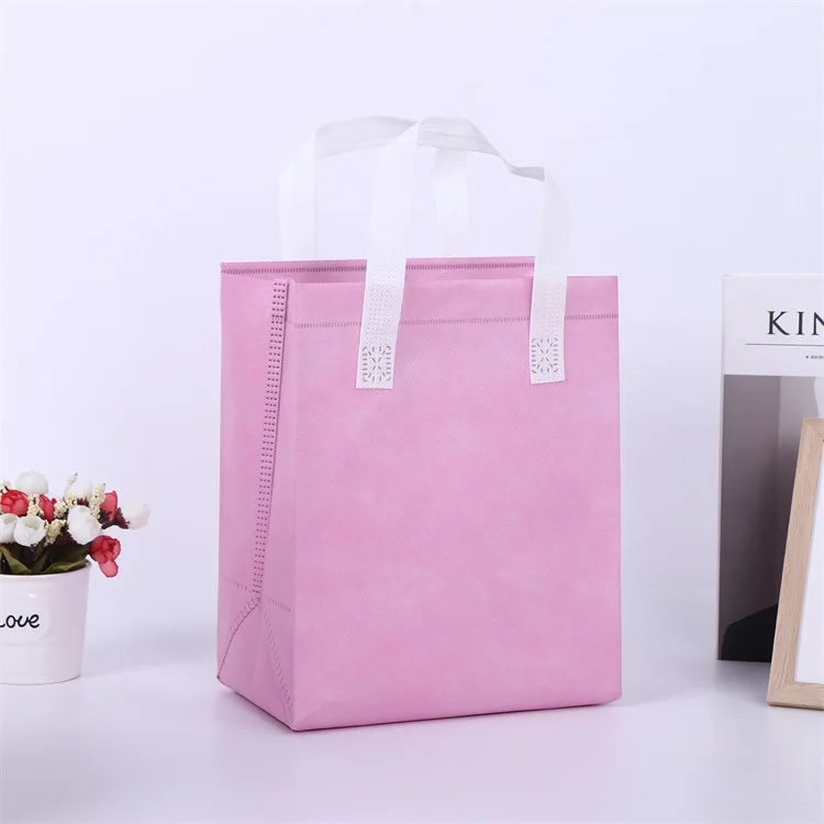 Custom Logo Promotional Insulated Grocery Lunch Thermal Non woven Cooler Bag