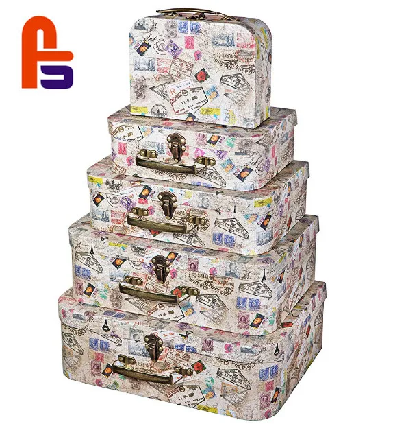 Customizable Animal Shape Cardboard Suitcase Box Baby Toys Easter Candy Holder Matt UV Glossy Lamination Varnishing Paper Set