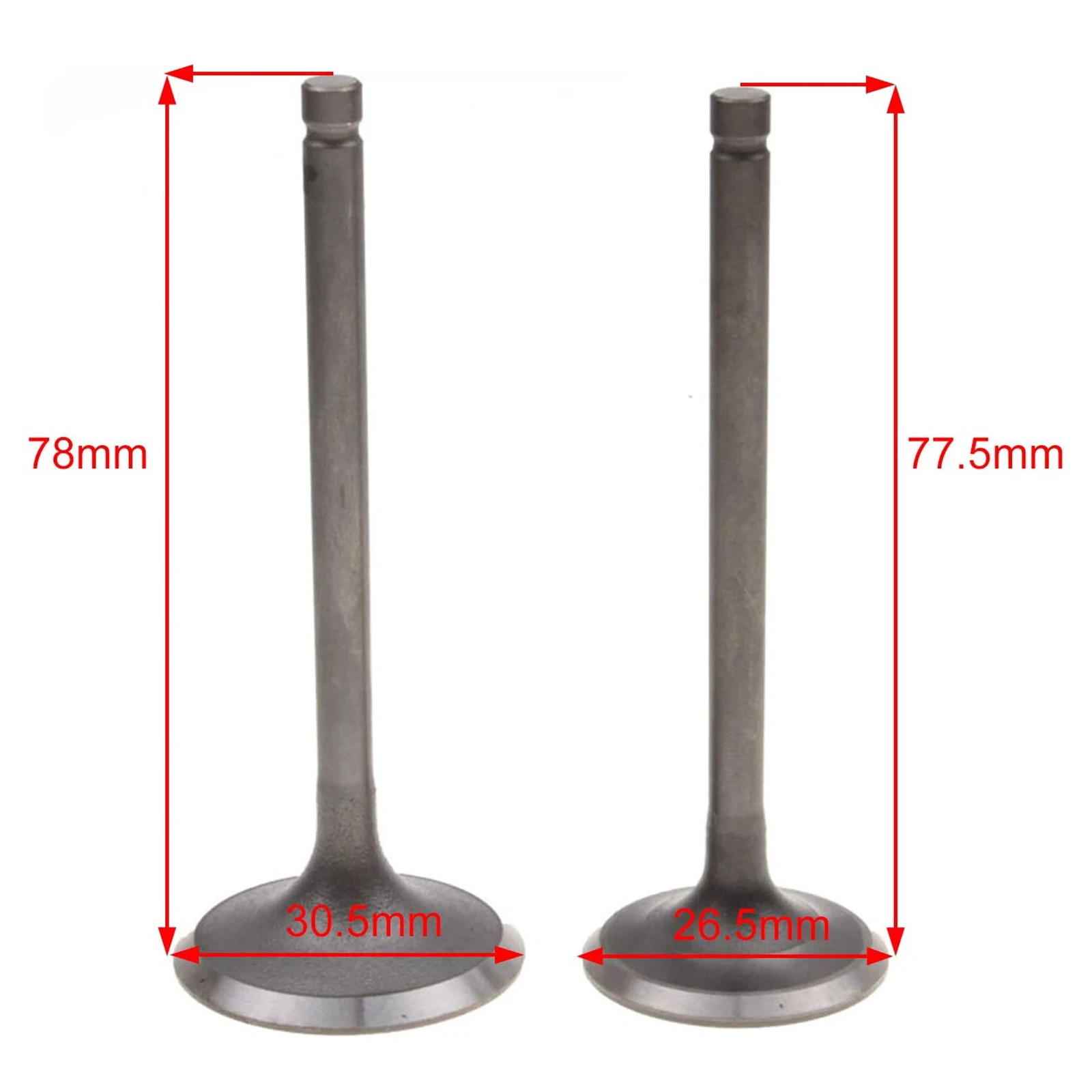 GOOFIT Intake Valve Exhaust Valve Replacement For Helix CN250 Elite CH250 Roketa 250 Linhai Aeolis 260 Water Cooled ATV Go Kart