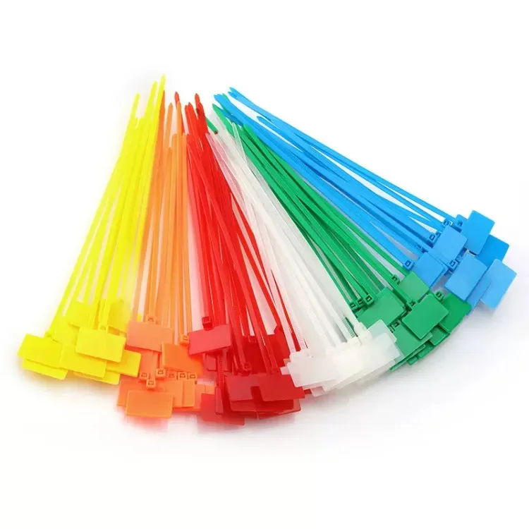 Nylon Cable Markers Tag Seal Cable Tie Tag Designed With Self-locking Teeth Plastic Machine Tool Tie Things 100pcs/bag