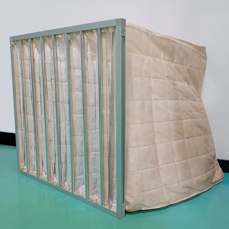 F5 Polyester Medium Efficiency Pocket Filter industrial bag Air Filter for Air Ventilation System