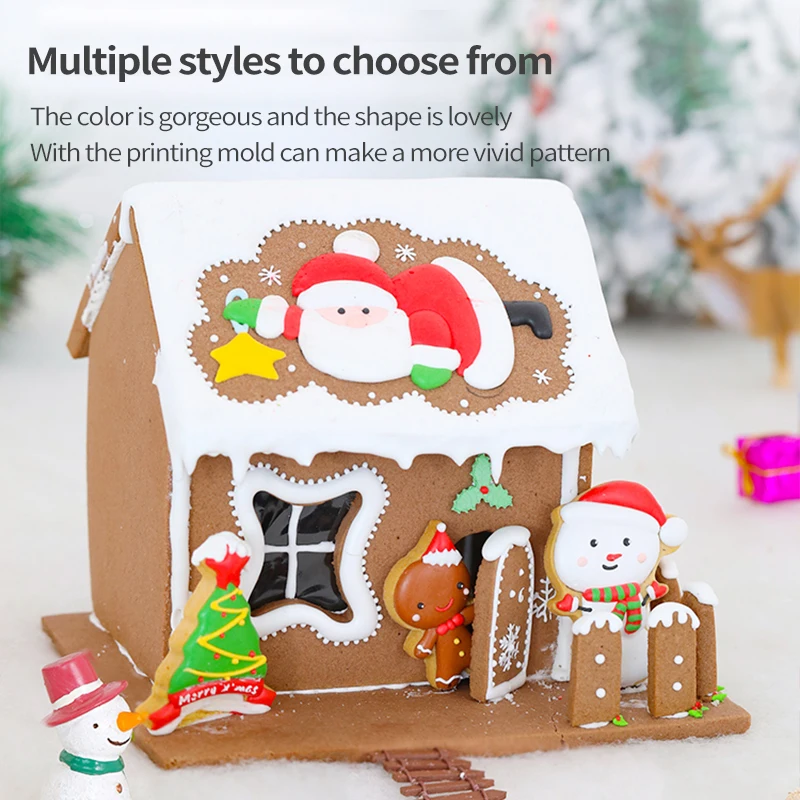 Оптовая продажа, индивидуальная форма для торта, форма для печенья, набор для рождественского печенья, набор из нержавеющей стали для имбиря