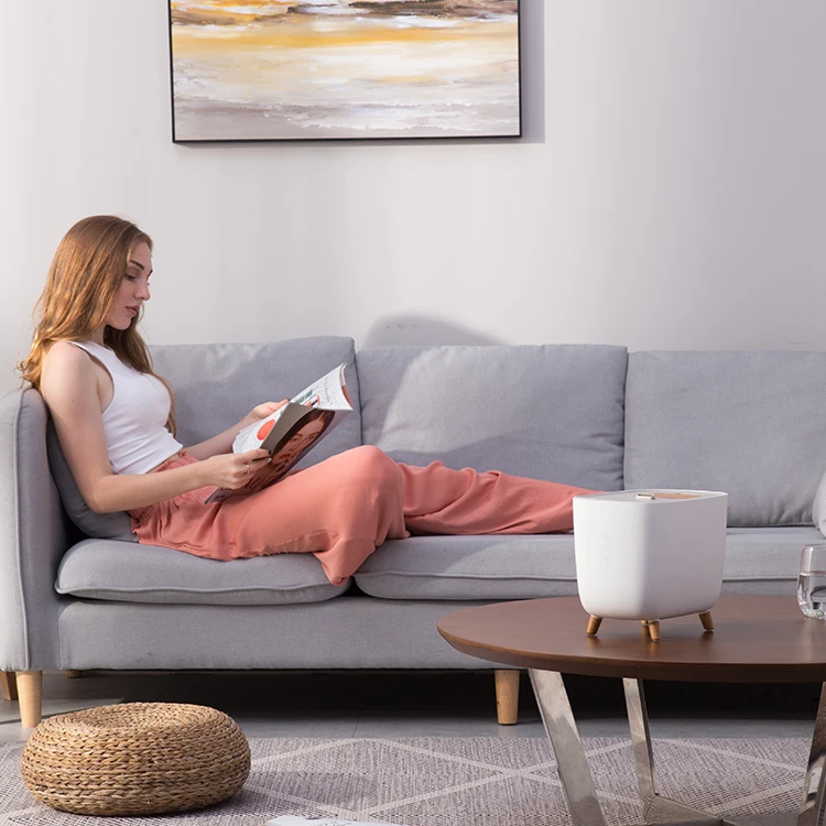 Mist Oil Diffuser Smart Ultrasonic Cool Small Warm Humidifiers Face Room Diffuser Top Filling Heating Essential Humidifier