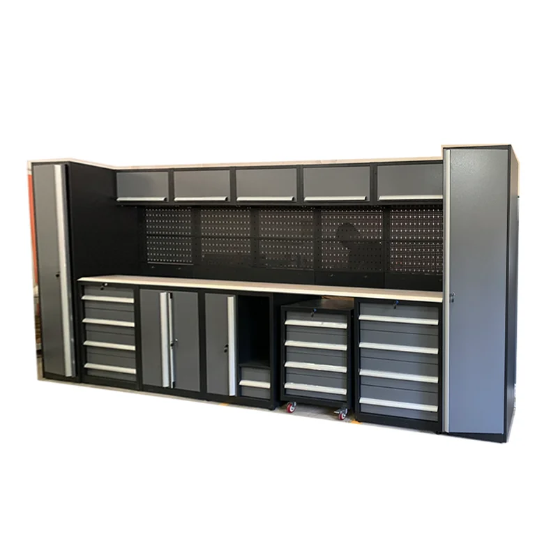 JZD SPCC Made Workshop Mechanics Storage Furniture Large Capacity Workbench Tool Cabinet Combination With Tools