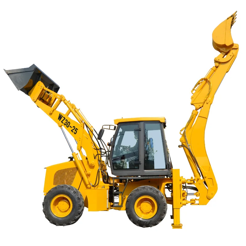 Factory price 4x4 mini front loader/ backhoe wz30-25 backhoe loaders for sale