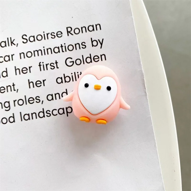 Cartoon Animal Penguin Shaped Cable Protector USB Wire Earphone Line Clip Charger Cartoon Data Cable Organizer