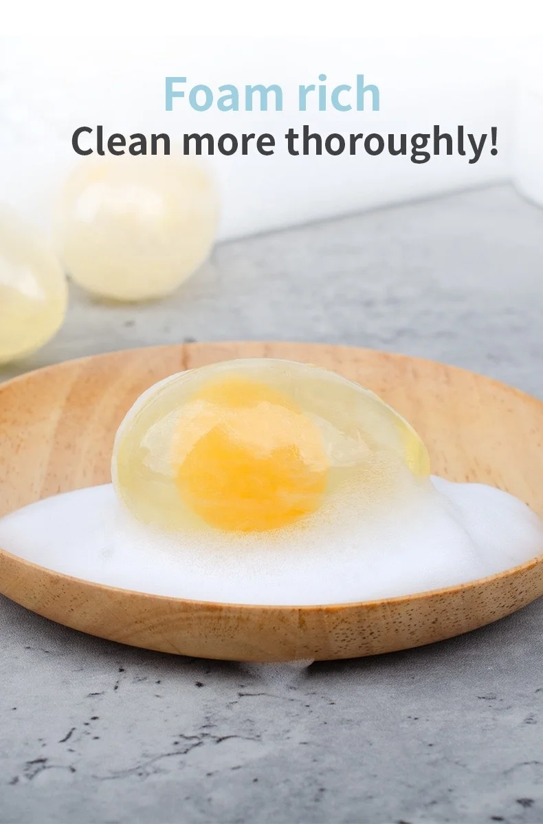 Feminine Hygiene Handmade Yoni Original Facial Honey Whitening Collagen Egg Face Soap Collagen Egg Soap
