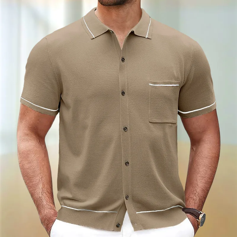Custom tshirts with pocket mens short sleeve jersey t-shirt button up manufacturer streetwear polo shirts high quality men