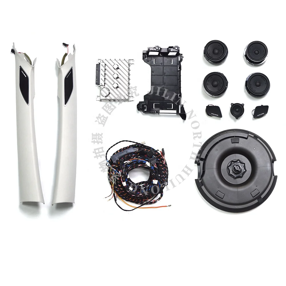 Harman Kardon Sound System Kit loudspeakers amplifier Black Gray for VW Golf MK8