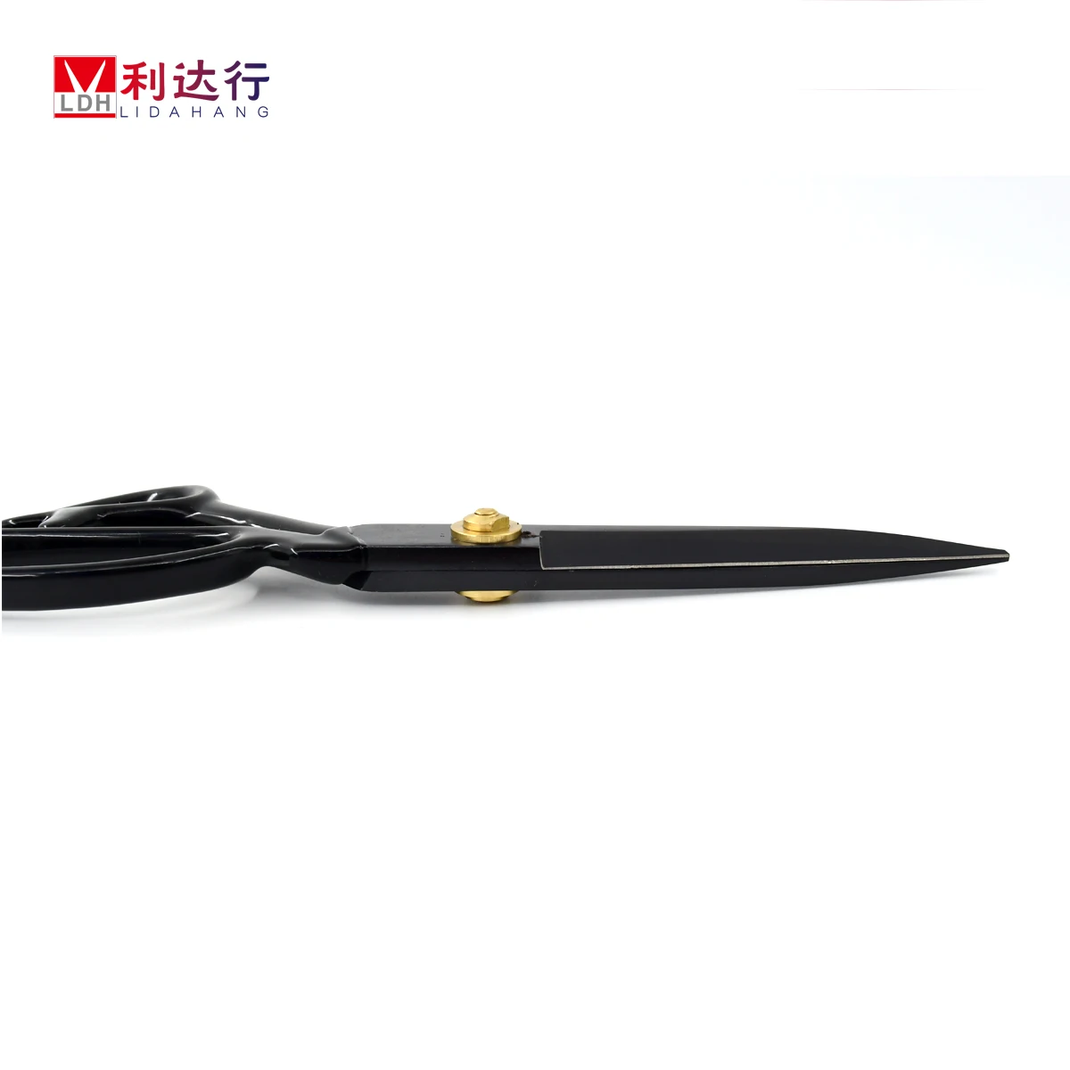 Wholesale 9 inch Carbon Steel Black Blade Super Cutting Tailor Scissors