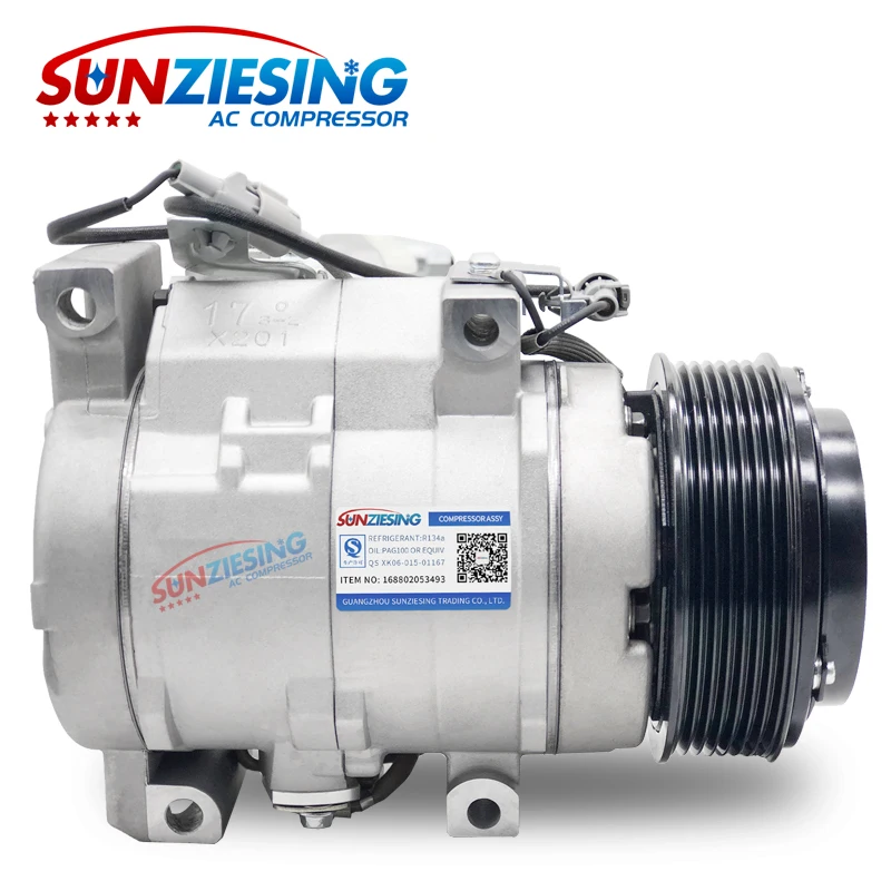 Suitable for Toyota prado 4000 2700 TRJ120 2002 OME 88320-6A150 664454949 10S17C 100mm 7PK 12V Air compressor
